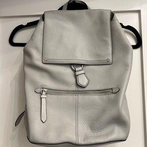 Cole Haan grey backpack.  Silver hardware gentle used.  Magnetic clasps.